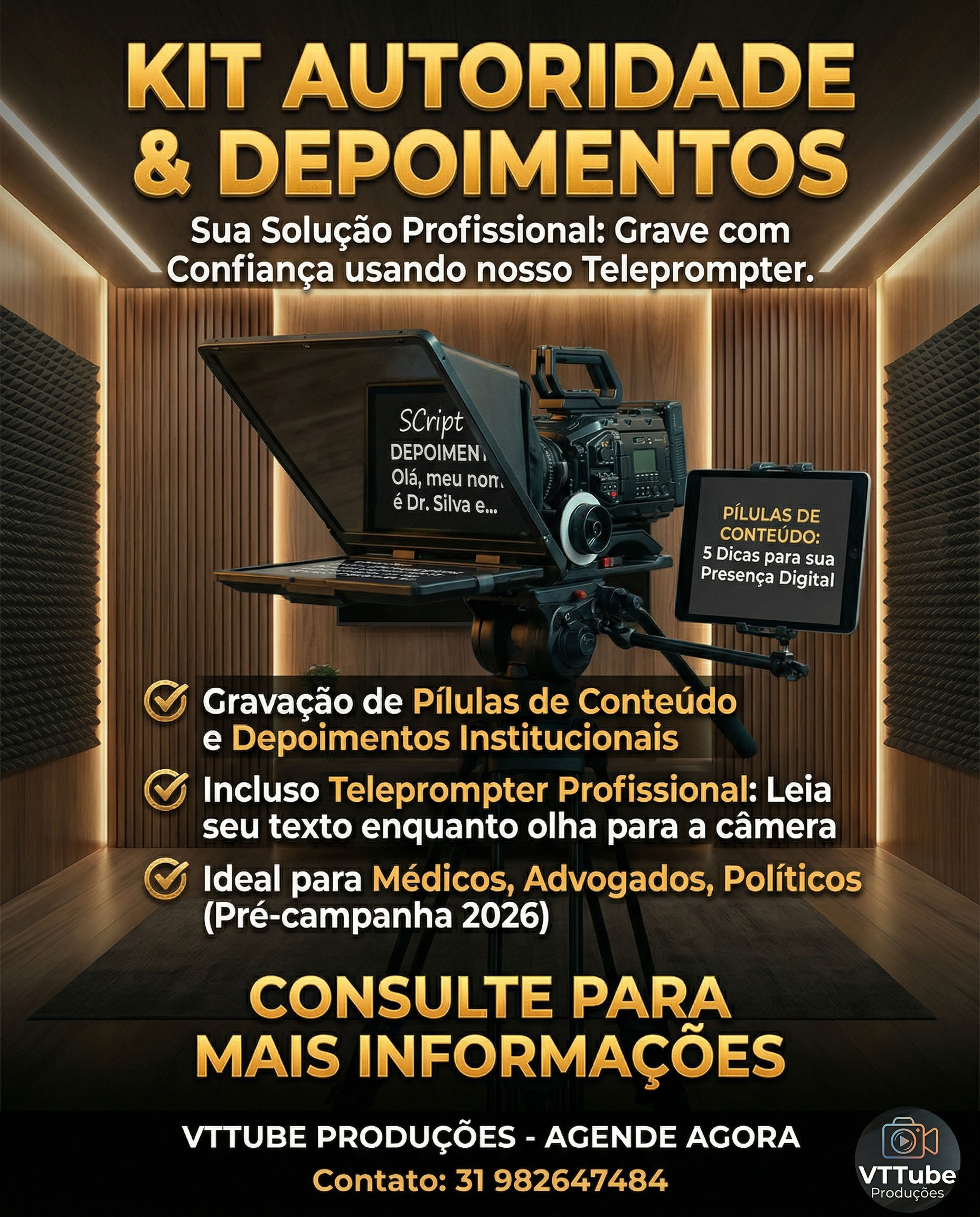 Kit Autoridade e Depoimentos